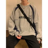 Men Hoodie round Neck Sweater Men's Spring and Autumn Loose