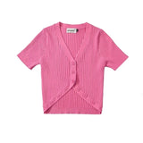 Women T-Shirt Knitwear Top Women's Summer Short Sleeve