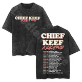 Chief Keef T Shirt Chief Keef A Lil Tour Washed Cotton T-shirt Hip Hop