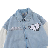 Varsity Jacket Vintage Autumn Vintage Loose Wash Jacket