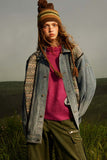Unisex Jacket Autumn Ethnic Style Stitching Denim Women's Wear