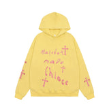 Men Hoodie Embroidered Hoodie Men's Hiphop Loose
