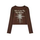 Women Long Sleeve T-Shirt Printed Long Sleeve T-shirt Women's Spring and Autumn Casual