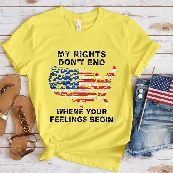 Women's Independence Day T Shirt round Neck Short Sleeve T-shirt Women's Top