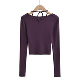 Women T-shirt Spring Long Sleeve T-shirt Bottoming Shirt Top