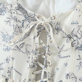 Women T-Shirt Summer Temperament Printed Blouse