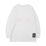 Men Long Sleeve Shirt Letter Printed Long Sleeve T-shirt Men's Loose Casual