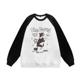 Men Hoodie Hip Hop Rock Animal Kitten Print Sweater