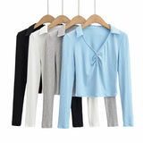 Women T-Shirt Spring and Autumn Long Sleeve Slim Bottoming Shirt