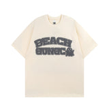 Men T Shirt Puff Print Short Sleeve T-shirt Men and Women Hip Hop Loose