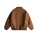 Unisex Sweater Winter Pu Embroidery Workwear Cotton Coat