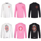 Chh Chrome Heart Long Sleeve Shirt Unisex Fashion Loose Long Sleeve Shirt