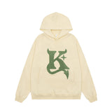 Men Hoodie Embroidered Hoodie Men's Spring and Autumn Loose Pullover Top