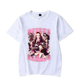 Cute Kamado Nezuko Print Short Sleeve T Shirts Women