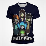 Sally Face T Shirts Sally Fisher 3D Digital Printed round Neck Men's and Women's T-shirt