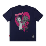 Men T Shirt American Street Short-Sleeved T-shirt Men's Loose