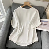 Women T-Shirt Summer Women's Clothing V-neck Shirt