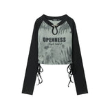 Women Long Sleeve T-Shirt Long Sleeve T-shirt Women's Spring and Autumn Letter Print Casual Short