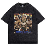 Mike Tyson T-Shirt Vintage Character Print Loose T-Shirt