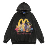 Men Hoodie Fun Cartoon Printed Hoodie