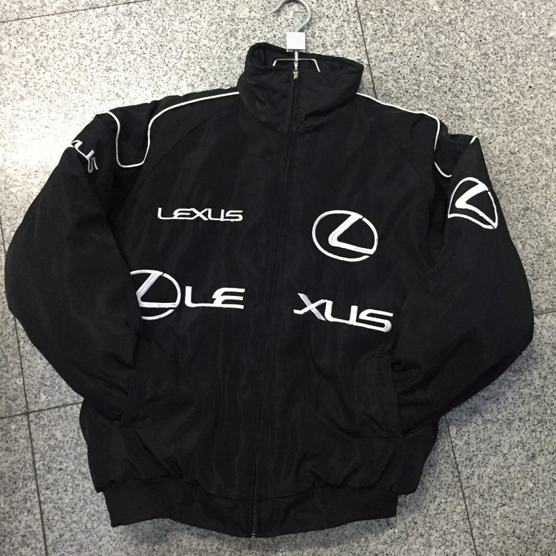 F1 Racing Suit Racing Suit Preppy Style Retro Style Autumn and Winter Wear Coat Cotton-Padded Casual Coat Embroidery