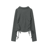 Women Long Sleeve T-Shirt Long Sleeve T-shirt Girls' Autumn Design Sense Casual Short T-shirt
