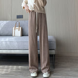 Palazzo Pants Women's Cotton Velvet Wide-Leg Pants Autumn and Winter Loose Lazy Casual