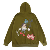 Men Hoodie Fun Cartoon Printed Hoodie