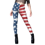 National Flag Day Leggings Spring and Autumn Women's Printed Independence Day Yoga Pants