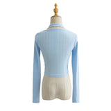 Women T-shirt Spring Summer Women's Wear Stitching Long Sleeve T-shirt Female