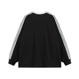 Men Hoodie Letter Printed Crew Neck Sweatshirt Men