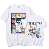 Cotton The Eras Tour Cat Edition Printed T-Shirt