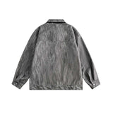 Unisex Jacket Fall Velvet Flower Retro Leather Coat Women's Clothing