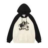 Men Hoodie Printed Hoodie Loose Animal Stitching Sports