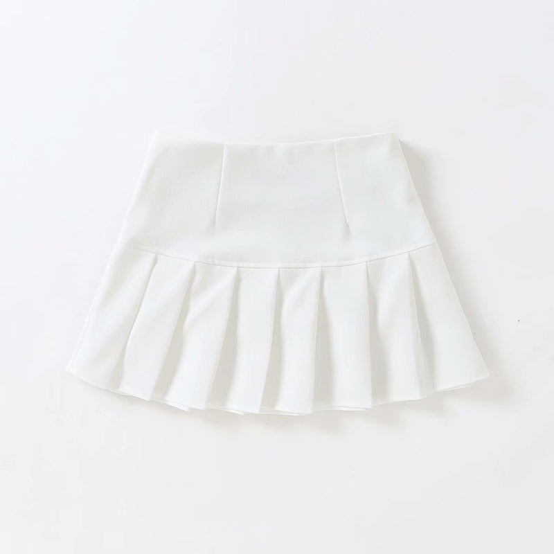 Women Skirt Short Pleated Skirt High Waist Skirt