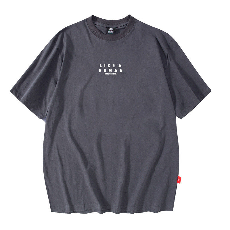 Men T Shirt Short-Sleeved T-shirt Men's Trendy Summer Couple Half Sleeve