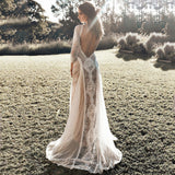 Slutty Wedding Dress Spring round Neck Long Sleeve Printing