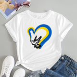 Ukraine Girl Clothes Jersey Ukrainian Flag Tshirt Women