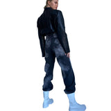 Women Cargo Pants Jeans Women's Casual Wide-Leg Pants