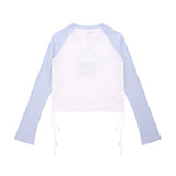 Women Long Sleeve T-Shirt Long Sleeve T-shirt Women's Autumn Raglan Sleeve Color Matching