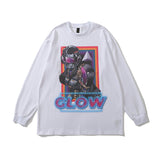 Men Long Sleeve Shirt Bear T-shirt Men's and Women's Long Sleeves Hip Hop Loose Top