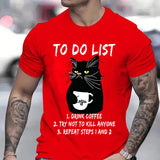 Men's T-shirts To Do List Drink Coffee