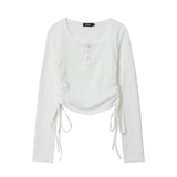 Women Long Sleeve T-Shirt Long Sleeve T-shirt Slim Fit Short Girl Autumn Casual Love