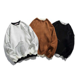 Unisex Sweatshirt Autumn Water Washed Hole Sweater