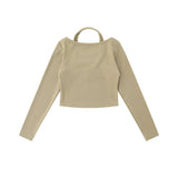 Women Long Sleeve T-Shirt Long Sleeve T-shirt Girls Autumn Leisure Design Sense