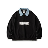 Unisex Hoodie Vintage Printed Loose Lapels Sweatshirt Men's and Women's Tops