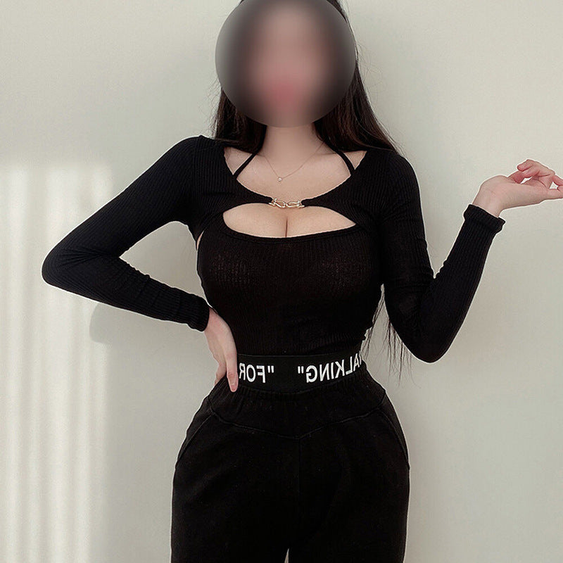 Women Long Sleeve Shirt Camisole Spring and Autumn Long Sleeve Top