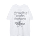 Men T Shirt Spring and Summer New Couple Half Sleeve T-shirt Hip Hop Short Sleeve T-shirt Men and Women