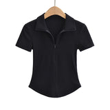 Women T-Shirt Slim Fit Slimming Short Sleeve Underwear T-shirt Top