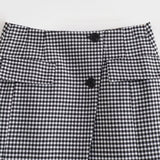 Women Skirt Autumn Suit Fashion Short Houndstooth
